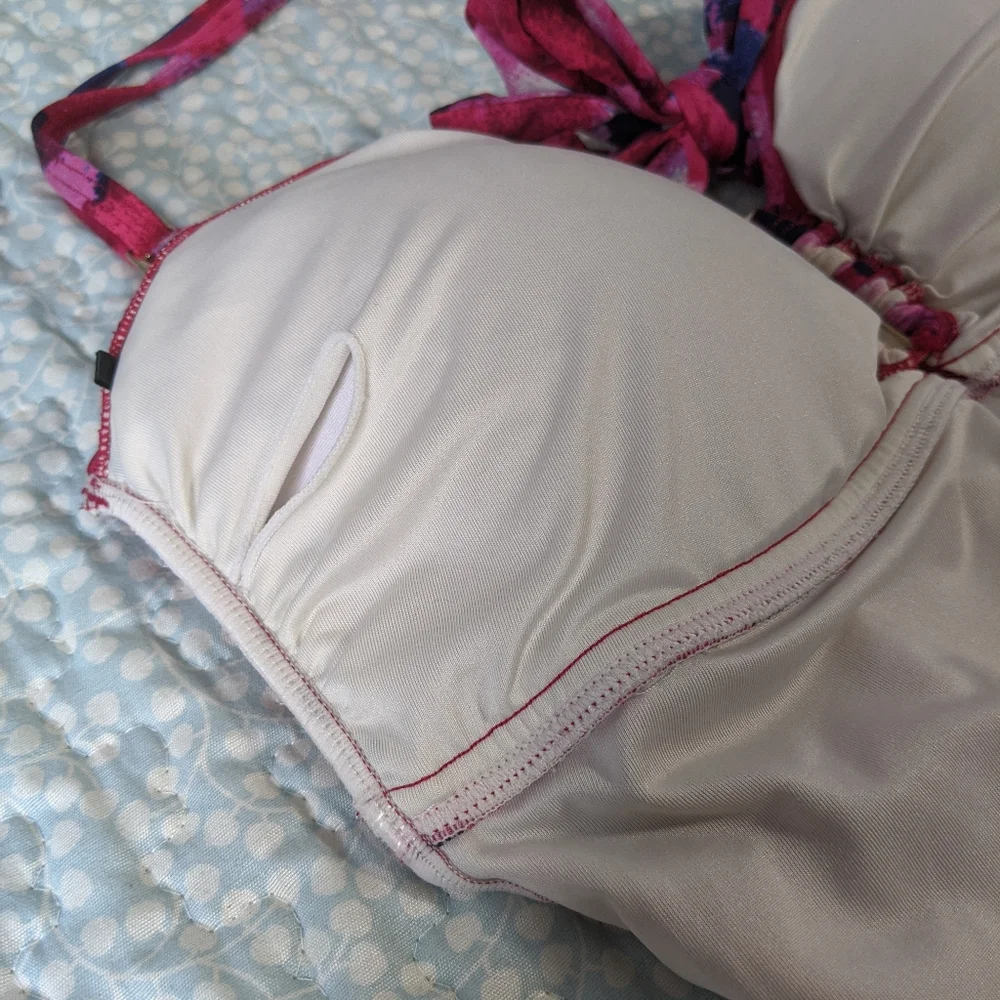 Calvin Klein Poppy Bandeau Maillot Swimsuit